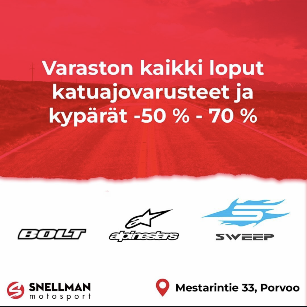 Snellman Motosport Final Sale Campaign Image